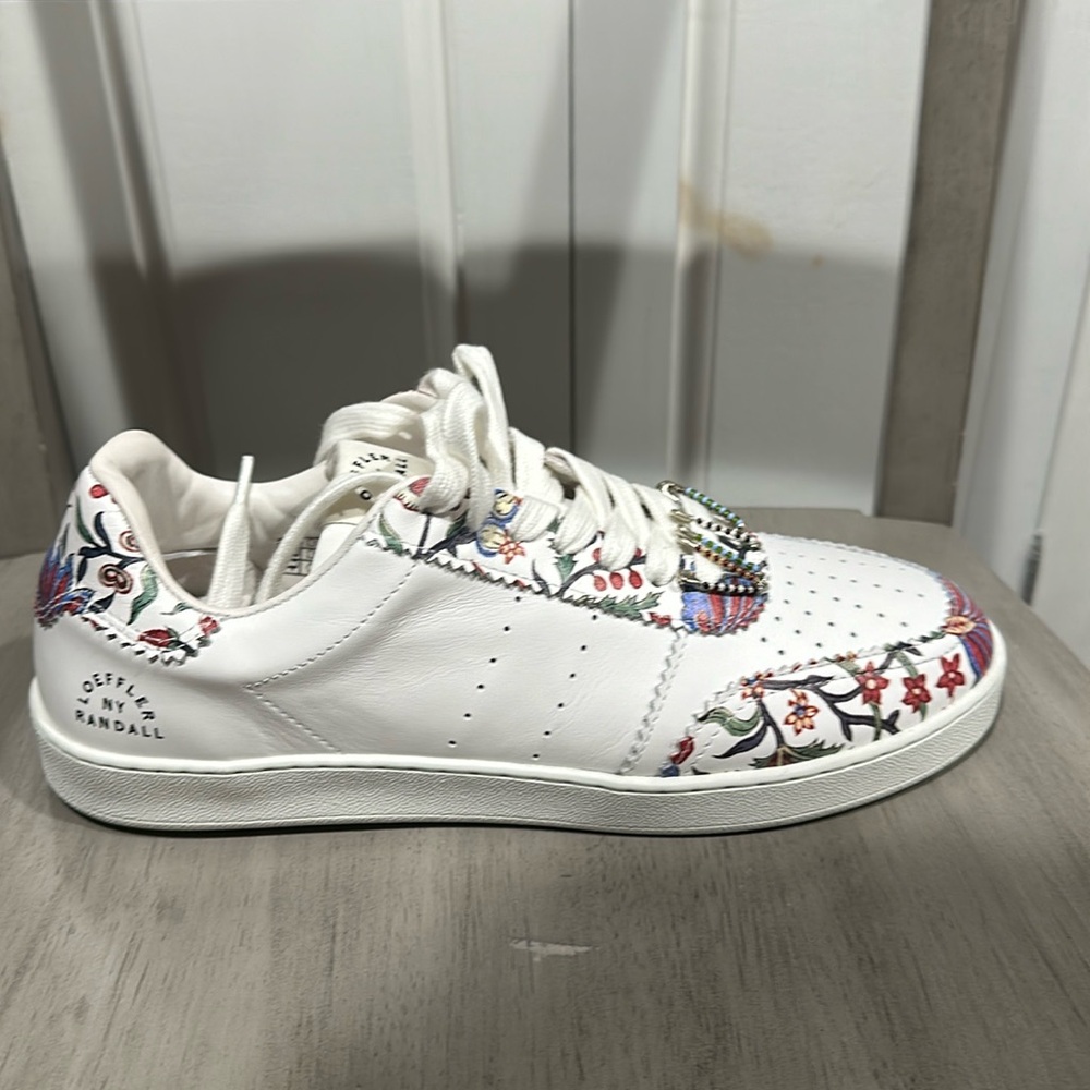 Loeffler Randall White Floral Sneakers